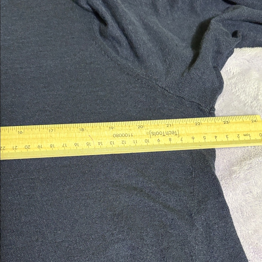 Eileen Fisher Deep Blue Long Sleeve Top - Picture 2 of 10